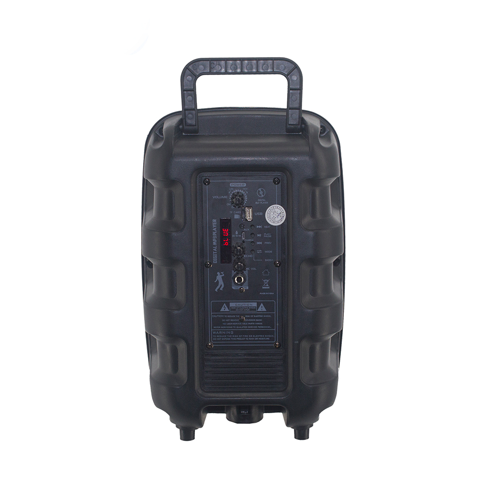 Zore PK-15 FM Radyolu Mikrofonlu RGB TWS 8 inç Stereo Bass Kablosuz Karaoke Hoparlör - 5