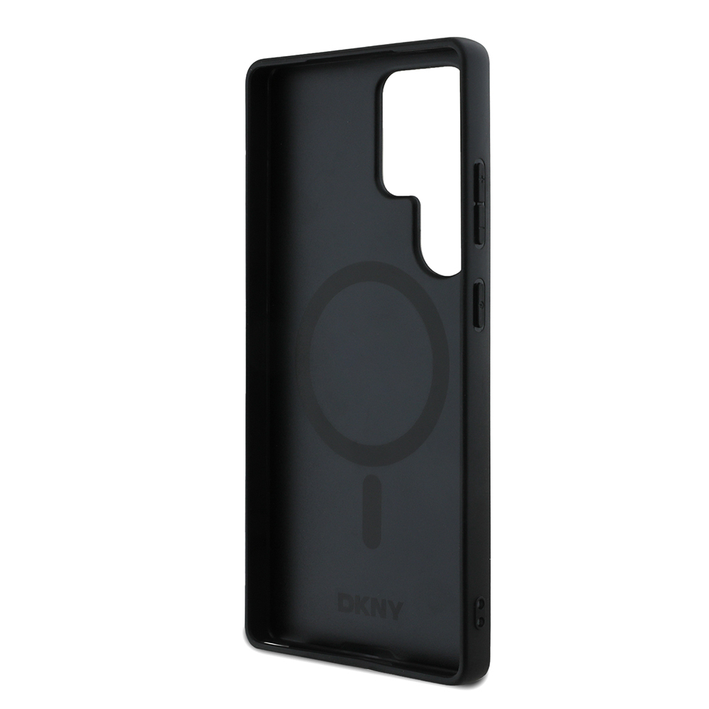 Samsung Galaxy S25 Ultra Uyumlu Kılıf DKNY Orjinal Lisanslı Magnetik PU Deri Grid Pattern Kapak - 6