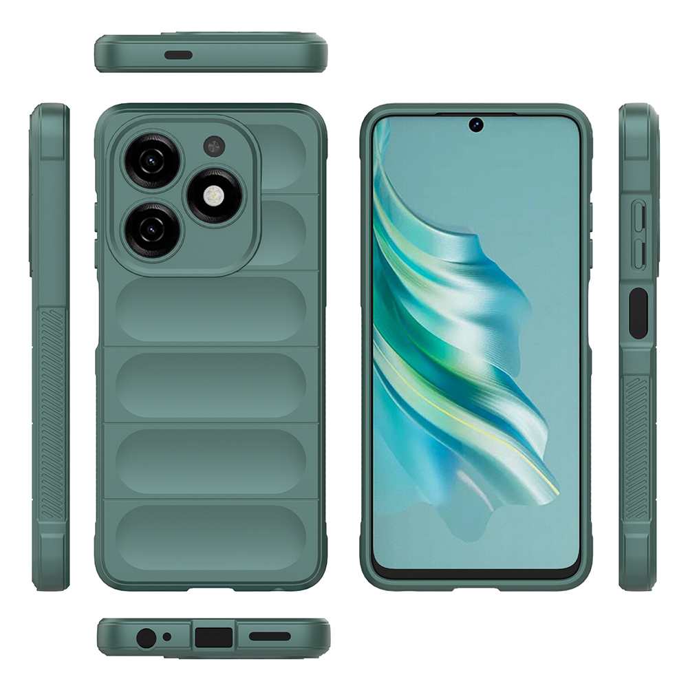 Tecno Spark 20 Uyumlu Kılıf Esnek TPU Oyuklu Arka Yüzey Tasarımlı Zore Etnik Silikon Kapak - 25
