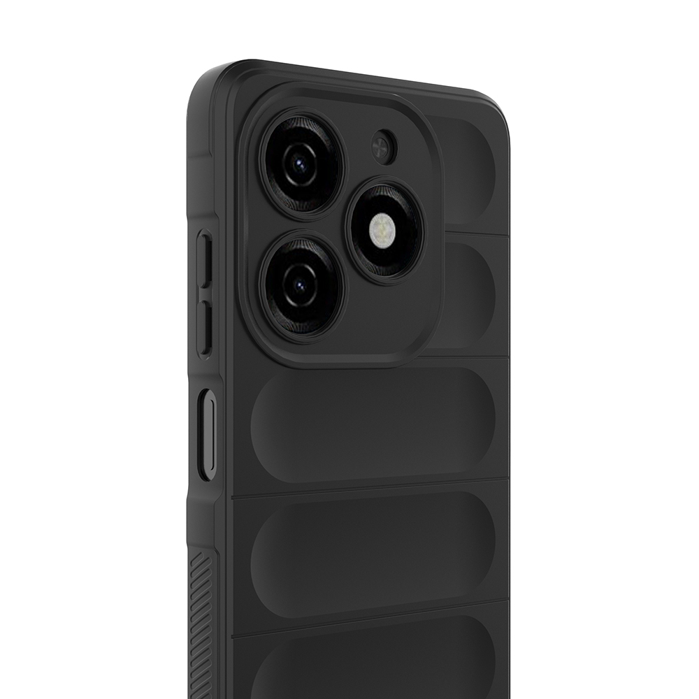 Tecno Spark 20C Uyumlu Kılıf Esnek TPU Oyuklu Arka Yüzey Tasarımlı Zore Etnik Silikon Kapak - 1