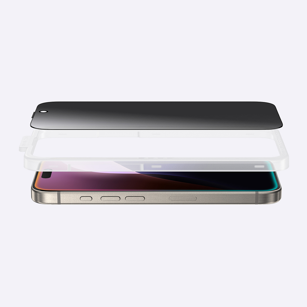 Apple iPhone 16 Uyumlu Amazingthing Titan Privacy Parmak İzi Bırakmayan Temperli Cam Ekran Koruyucu - 9