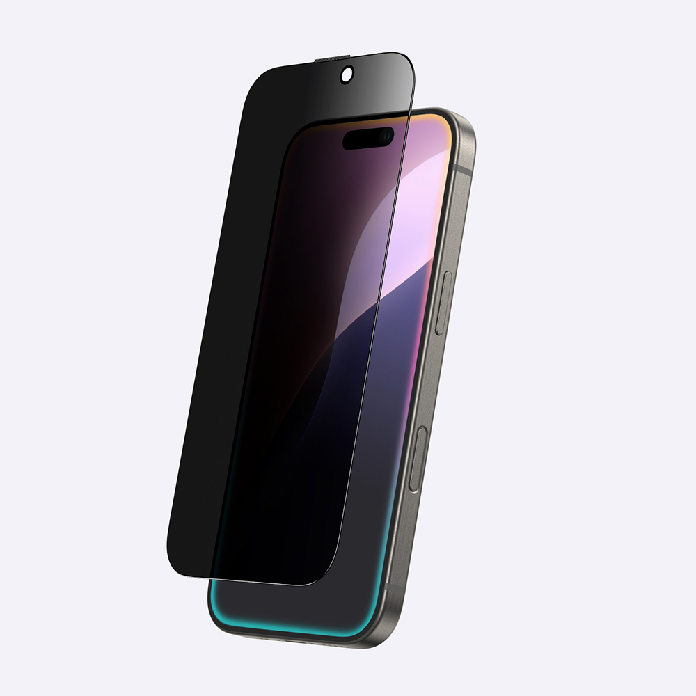 Apple iPhone 16 Plus Uyumlu Amazingthing Titan Privacy Parmak İzi Bırakmayan Temperli Cam Ekran Koruyucu - 3