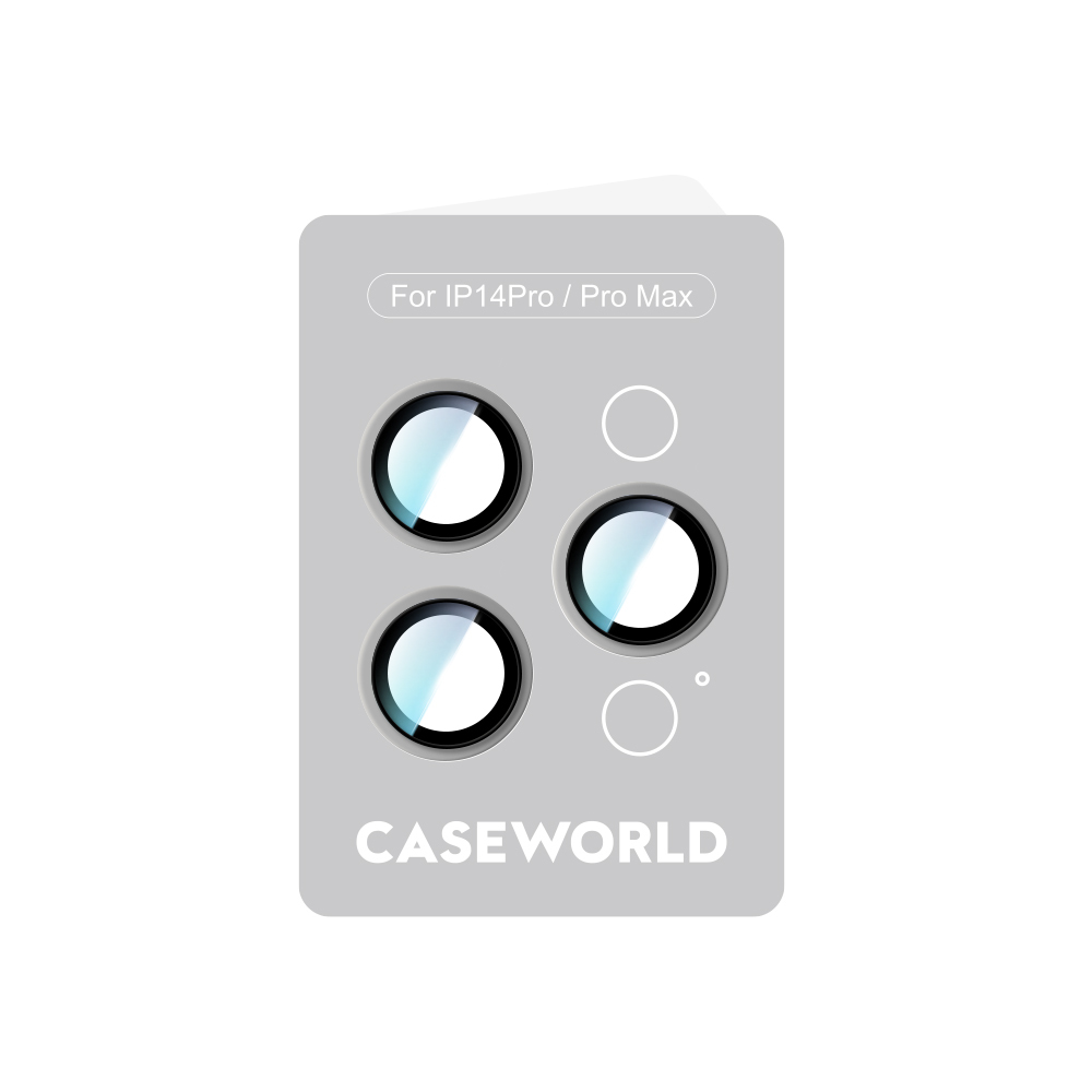 Apple iPhone 14 Pro Max Uyumlu CaseWorld Alloy Serisi Oleofobik Anti Reflective Kamera Lens Koruyucu - 3