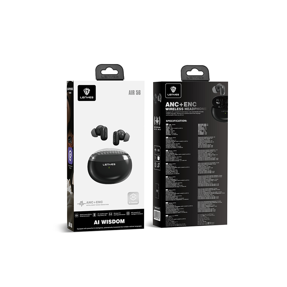 Lenyes Air 56 ANC Özellikli ENC Teknolojili Kulak İçi Bluetooth Kulaklık v5.3 - 1