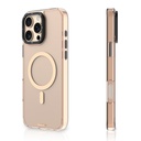 Apple iPhone 16 Pro Max Uyumlu Kılıf M-safe Şarj Özellikli Cam Arka Yüzey TPU Youngkit Gemstone Clear Serisi Kapak - 4