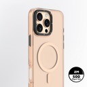 Apple iPhone 16 Pro Max Uyumlu Kılıf M-safe Şarj Özellikli Cam Arka Yüzey TPU Youngkit Gemstone Clear Serisi Kapak - 5