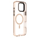 Apple iPhone 16 Pro Uyumlu Kılıf M-safe Şarj Özellikli Cam Arka Yüzey TPU Youngkit Gemstone Clear Serisi Kapak - 4
