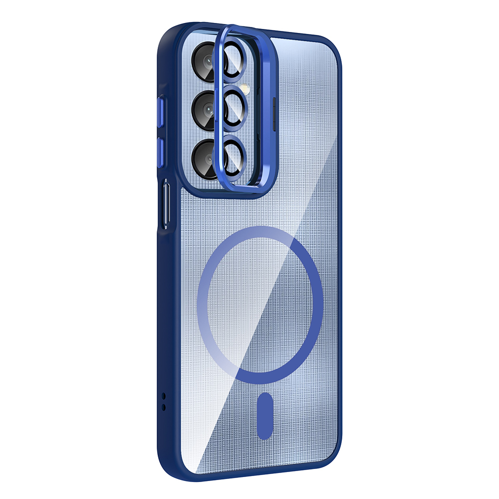 Samsung Galaxy A56 Uyumlu Kılıf Standlı ve Kamera Lens Hediyeli M-Safe Şarj Özellikli Zore Etro Kapak - 7
