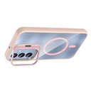 Samsung Galaxy A36 Uyumlu Kılıf Standlı ve Kamera Lens Hediyeli M-Safe Şarj Özellikli Zore Etro Kapak - 8