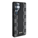 Samsung Galaxy S25 Ultra Uyumlu Kılıf DKNY Orjinal Lisanslı M-safe Şarj Özellikli 3D Yazılı Checkered Pattern Kapak - 3