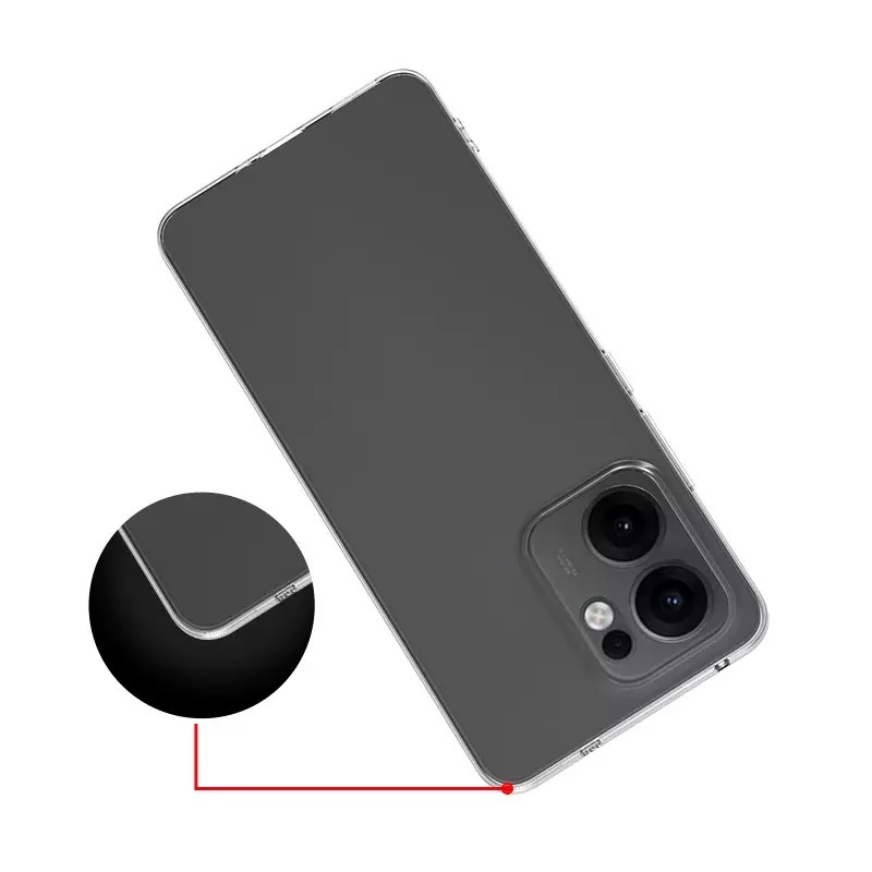 Oppo Reno Uyumlu 13F 5G Kılıf Zore Süper Silikon Kapak - 1