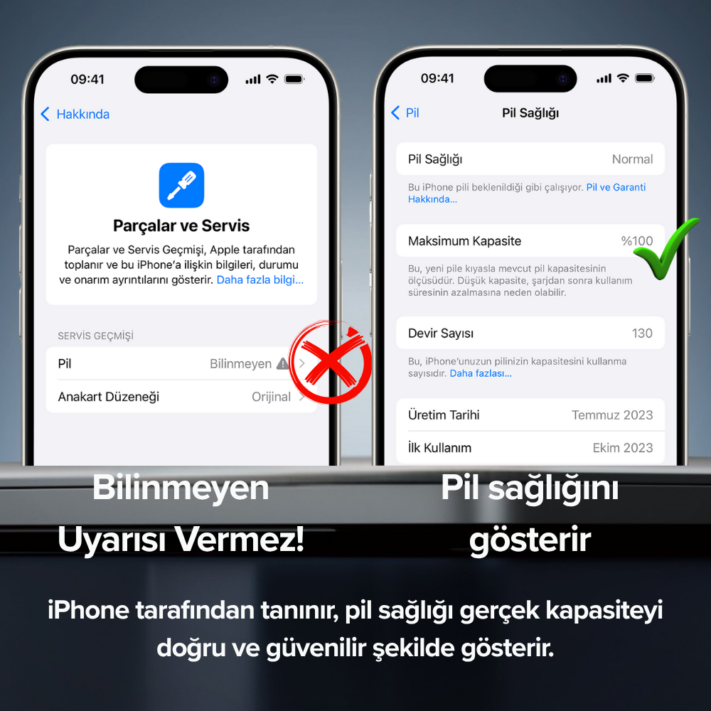 Apple iPhone 14 Uyumlu 3610mAh Yüksek Kapasiteli Batarya - Gelişmiş Akıllı Chip - Pil Sağlığı Destekli - Morfide M-Max