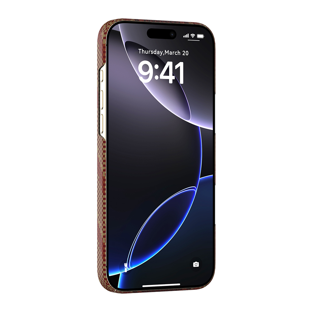 Apple iPhone 16 Pro Uyumlu Kılıf M-safe Şarj Özellikli Raptic Aramid Skin Bionic Serisi Kapak - 4