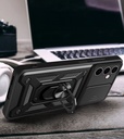 Infinix Hot 30 Uyumlu Play Kılıf Magnetik Standlı Kamera Korumalı Zore Sürgülü Vega Kapak - 6