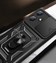 Infinix Hot 30 Uyumlu Play Kılıf Magnetik Standlı Kamera Korumalı Zore Sürgülü Vega Kapak - 7