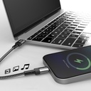 Lenyes LC546 Type-C to Type-C Örgü Tasarımlı Hızlı Şarj Özellikli Data ve Şarj Kablosu 60W 1M - 3