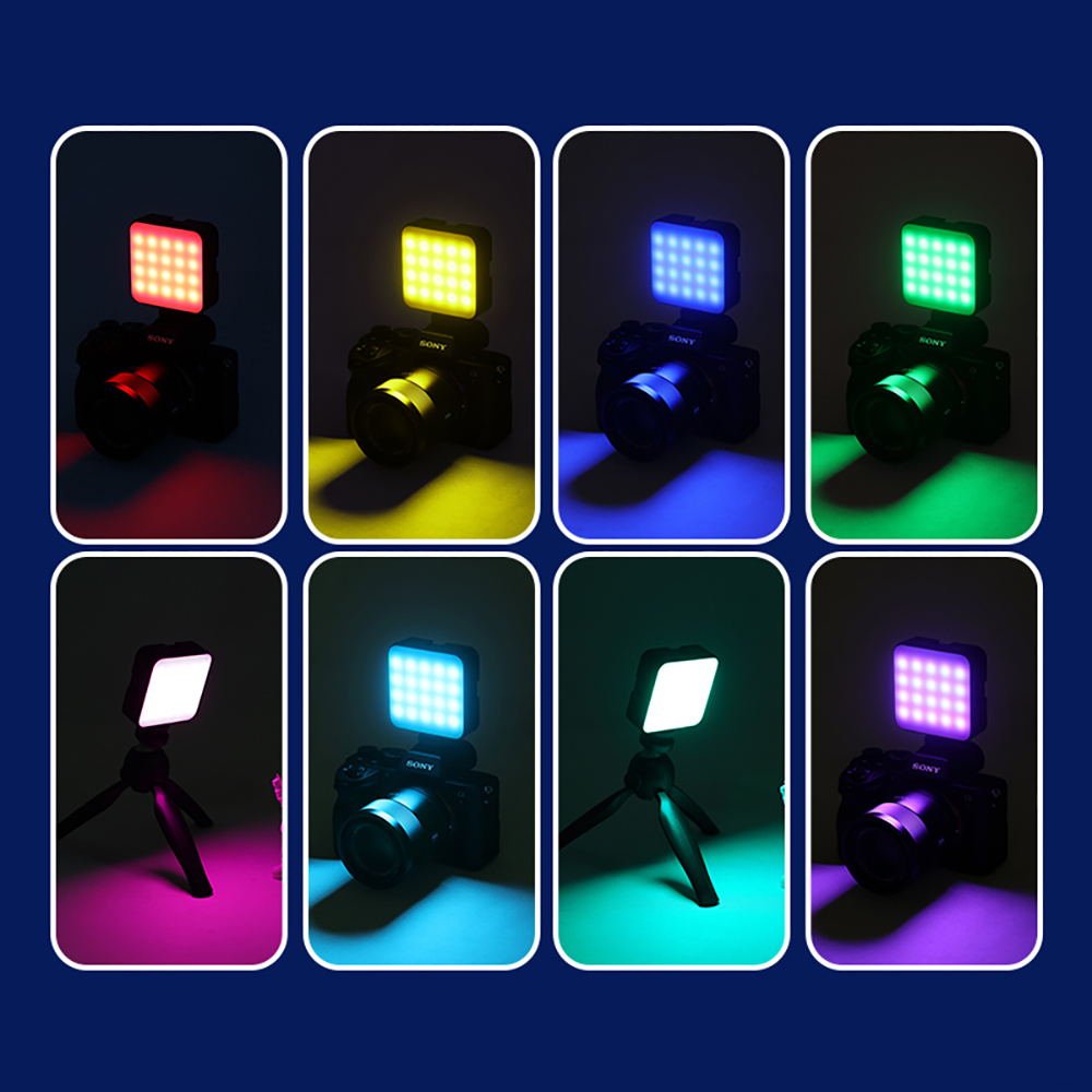 Jmary FM-69RGB RGB Led Telefon-Kamera Üstü Pilli Aydınlatma Işığı - 1