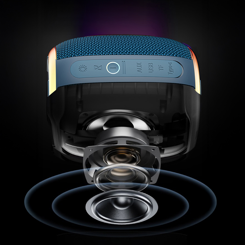 Wiwu H9 RGB Işıklı Askılı TWS Bluetooth Speaker Hoparlör v5.3 10W - 14