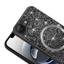 Apple iPhone 16E Uyumlu Kılıf Pırlanta Tasarımlı M-safe Şarj Özellikli Zore Mozaik Silikon Kapak - 2