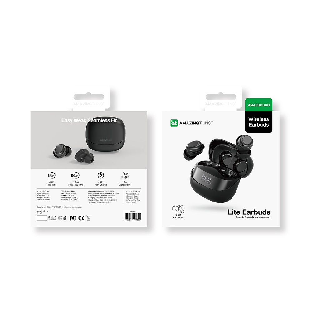 Amazingthing Amazsound Lite Dijital LED Göstergeli Kulak İçi Bluetooth Kulaklık v5.4 - 10
