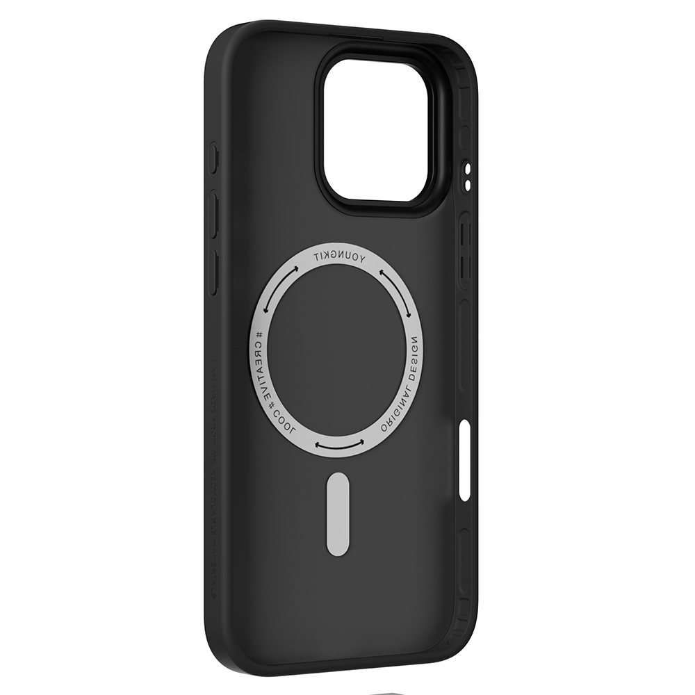 Apple iPhone 16 Pro Uyumlu Kılıf M-safe Şarj Özellikli Youngkit Canvas Serisi Kapak - 9