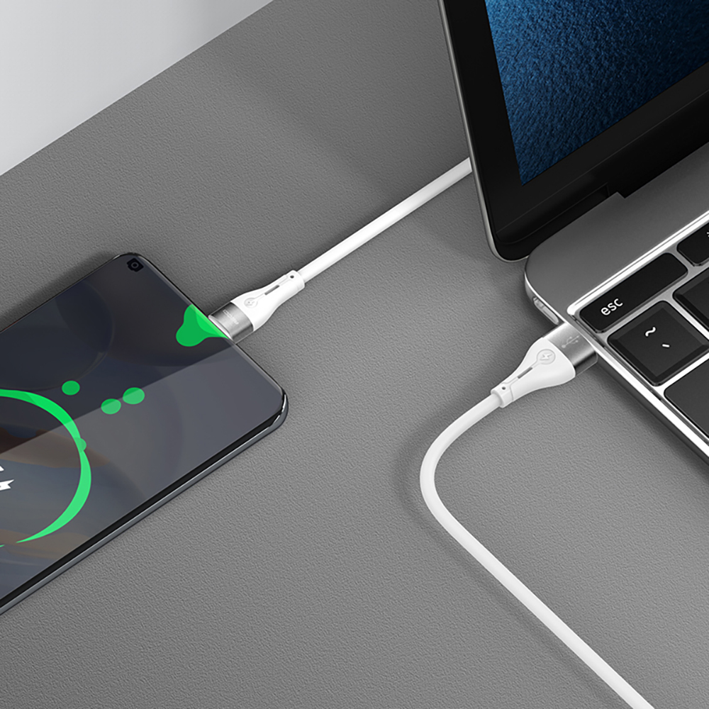 Recci RS11C Swift Serisi USB-A to Type-C 3A Hızlı Şarj Özellikli Data ve Şarj Kablosu 1M - 1