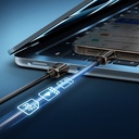 Recci RS42CC Lamp Display Serisi Type-C to Type-C PD 240W Hızlı Şarj Özellikli Data ve Şarj Kablosu 1.5M - 3