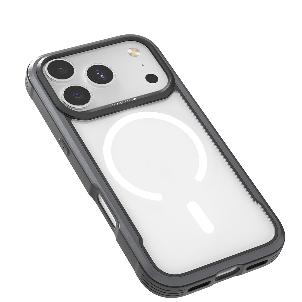 Apple iPhone 17 Pro Max Kılıf M-safe Şarj Özellikli Airbagli Raptic Shield Serisi Şeffaf Arka Yüzey Kapak - 3