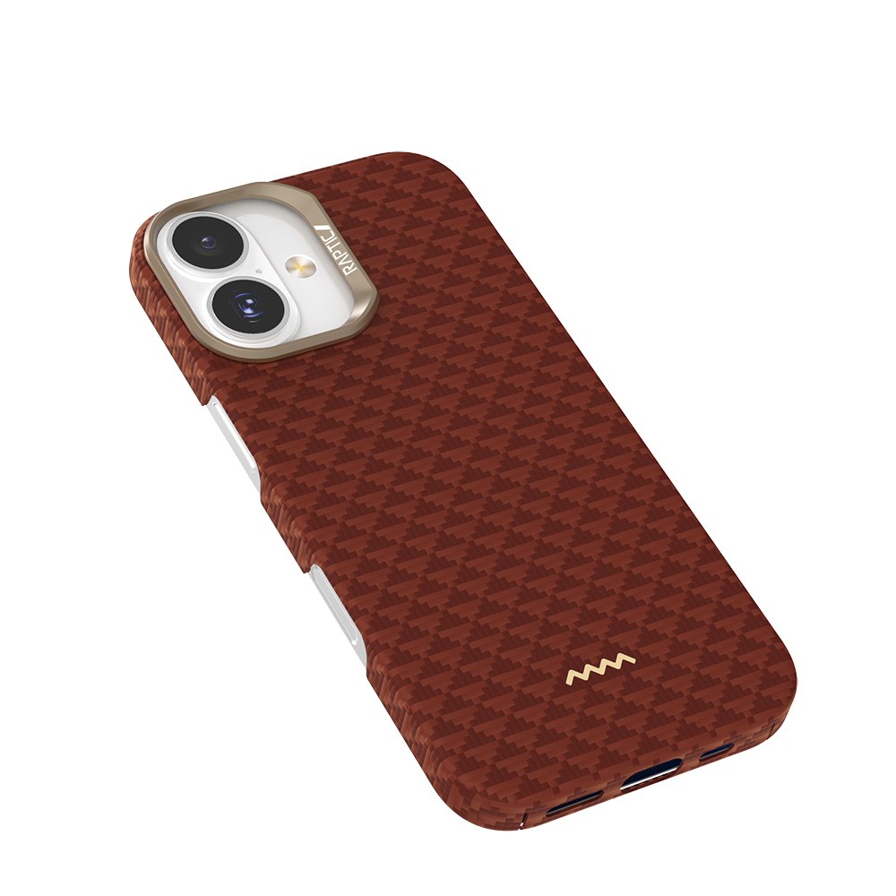 Apple iPhone 17 Kılıf M-safe Şarj Özellikli Raptic Aramid Skin Origin Serisi Kapak - 3
