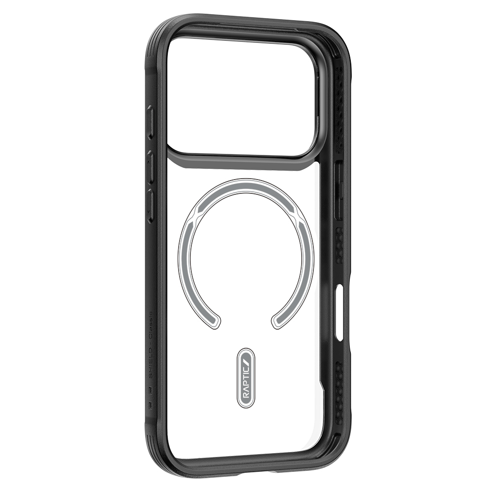 Apple iPhone 17 Pro Kılıf M-safe Şarj Özellikli Airbagli Raptic Shield Serisi Şeffaf Arka Yüzey Kapak - 4