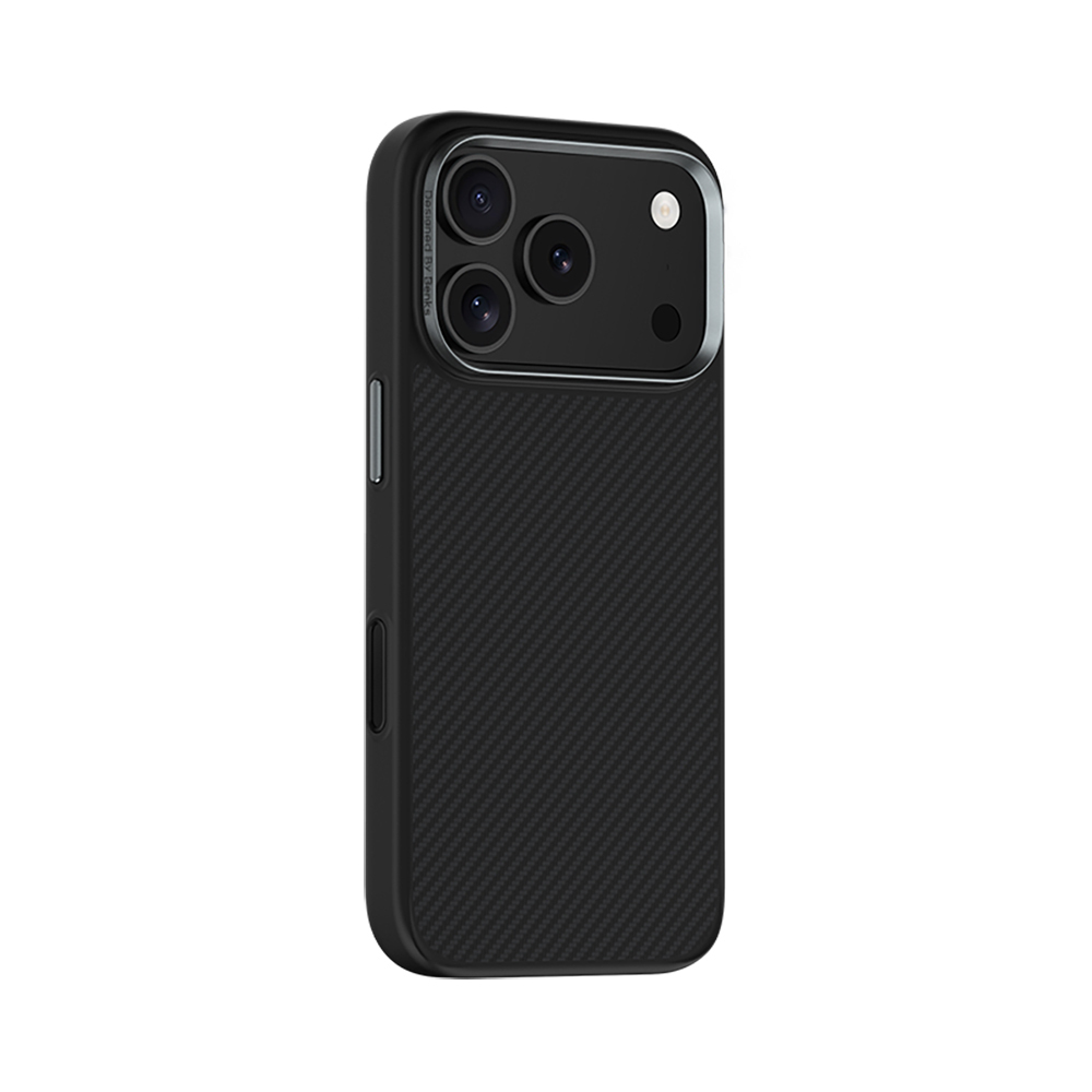 Apple iPhone 17 Pro Max Kılıf Karbon Fiber M-safe Şarj Özellikli Benks Hybrid ArmorPro 600D Kevlar Kapak - 3