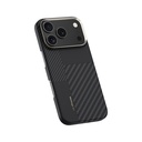 Apple iPhone 17 Pro Max Kılıf M-safe Şarj Özellikli Karbon Fiber Benks Montage ArmorAir Kevlar Kapak - 2