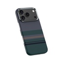 Apple iPhone 17 Pro Kılıf M-safe Şarj Özellikli Karbon Fiber Tasarımlı Benks Aurora ArmorPro Kevlar Kapak - 2