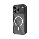 Apple iPhone 17 Pro Max Kılıf M-Safe Şarj Özellikli Raptic Air Folio Şeffaf Kartlıklı Kapaklı Kılıf - 8