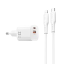Wiwu Wi-G018 Cube Serisi Type-C to Lightning GaN Tech PD Hızlı Şarj Özellikli Kablolu Şarj Seti 33W - 1