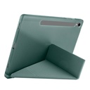 Samsung Galaxy Tab S10 Uyumlu FE Kılıf Zore Tri Folding Kalem Bölmeli Standlı Kılıf - 16
