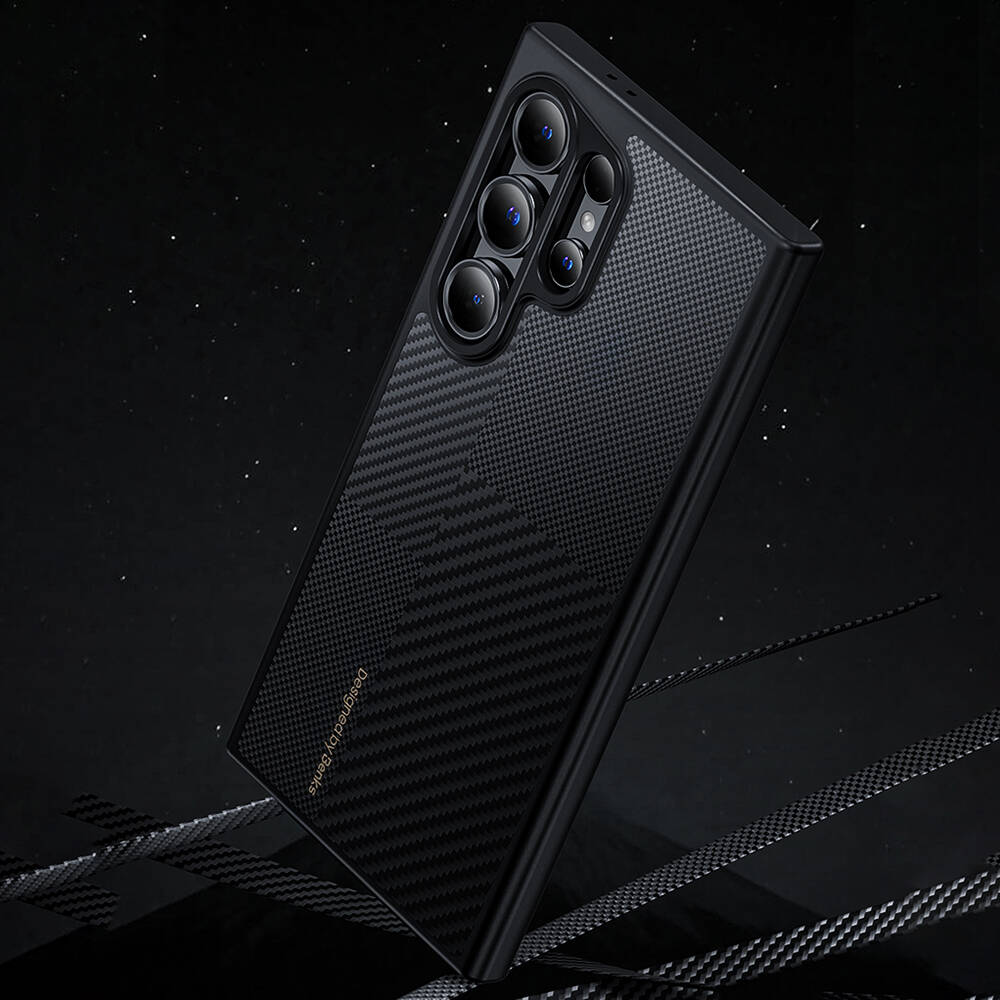 Samsung Galaxy S25 Plus Uyumlu Kılıf M-safe Şarj Özellikli Karbon Fiber Benks Montage Hybrid ArmorPro Kevlar Kapak - 2