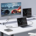 Qgeem QG04 Dijital LED Göstergeli Type-C to Type-C PD 40G 8K@60Hz Data Kablosu 240W 1M - 3