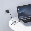 Qgeem QG04 Dijital LED Göstergeli Type-C to Type-C PD 40G 8K@60Hz Data Kablosu 240W 1M - 6