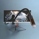 Qgeem QG04 Dijital LED Göstergeli Type-C to Type-C PD 40G 8K@60Hz Data Kablosu 240W 1M - 8