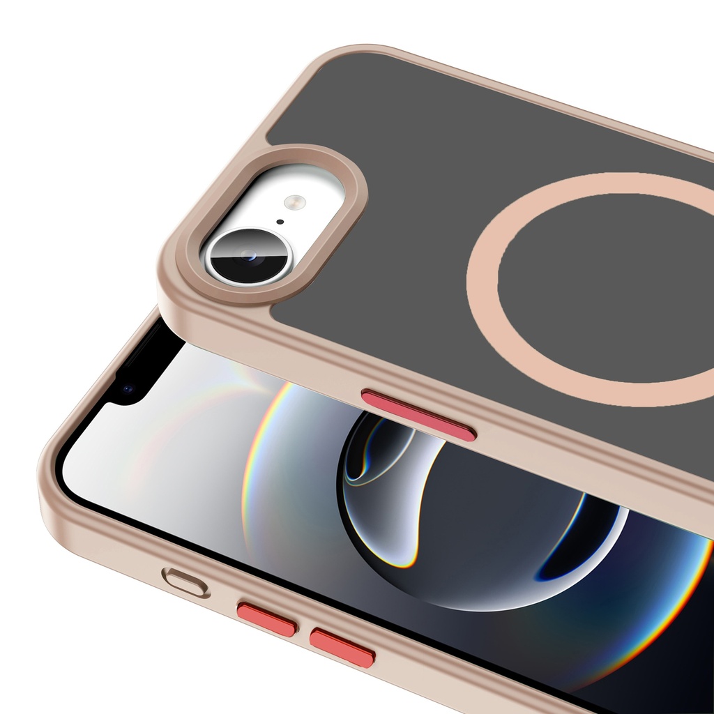 Apple iPhone 16E Uyumlu Kılıf M-safe Şarj Özellikli Mat Arka Yüzey Zore Sio Kapak - 16