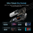 CUKTECH 10 Powerbank 10000 mAh | 150 W PD3.1 Hızlı Şarj | 2 Port (1C1A) | Kompakt Taşınabilir Şarj Cihazı – Laptop, MacBook, iPhone, Samsung, Xiaomi ile Uyumlu