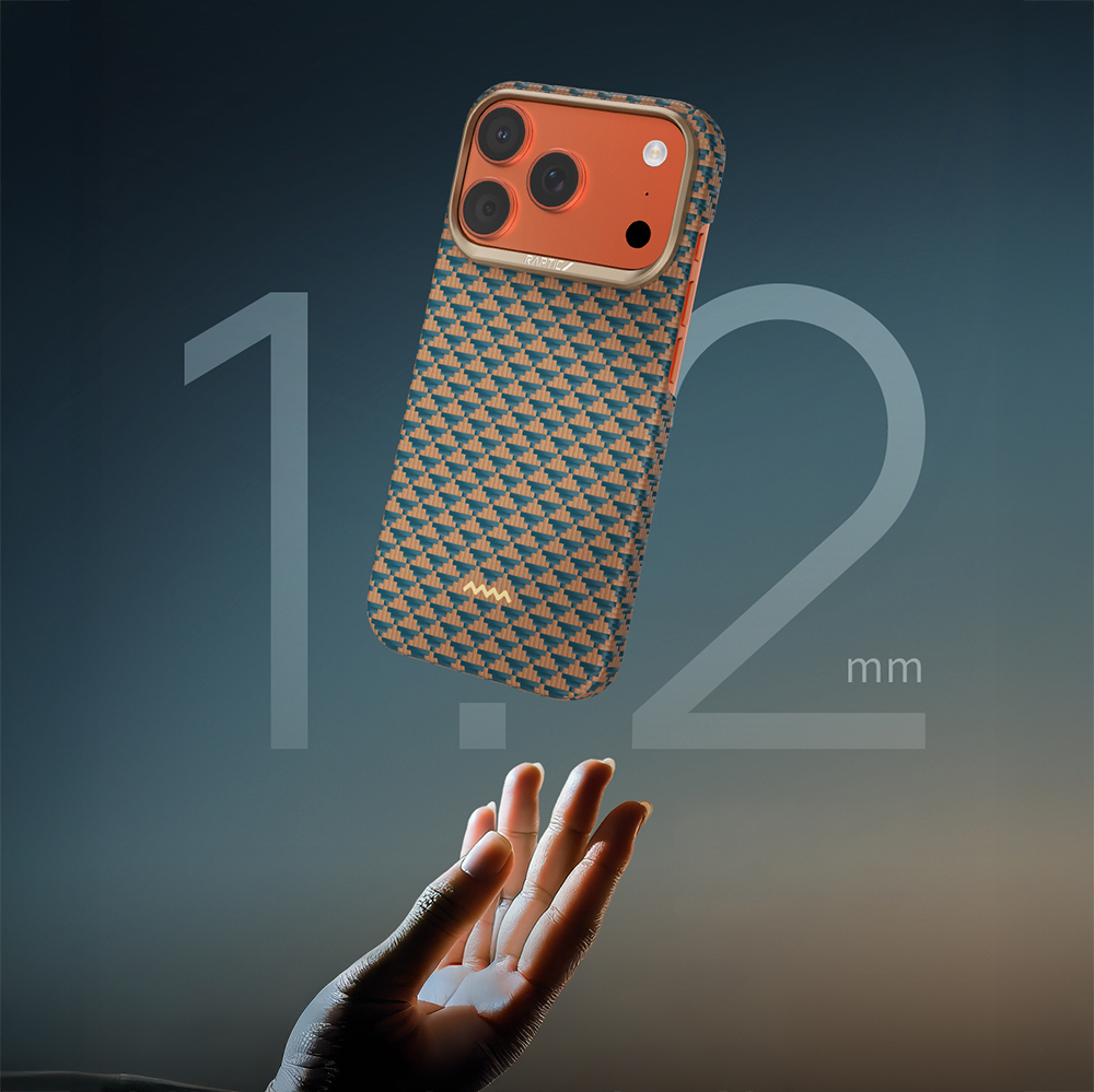 Apple iPhone 17 Pro Uyumlu Kılıf M-safe Şarj Özellikli Raptic Aramid Skin Origin Serisi Kapak - 32