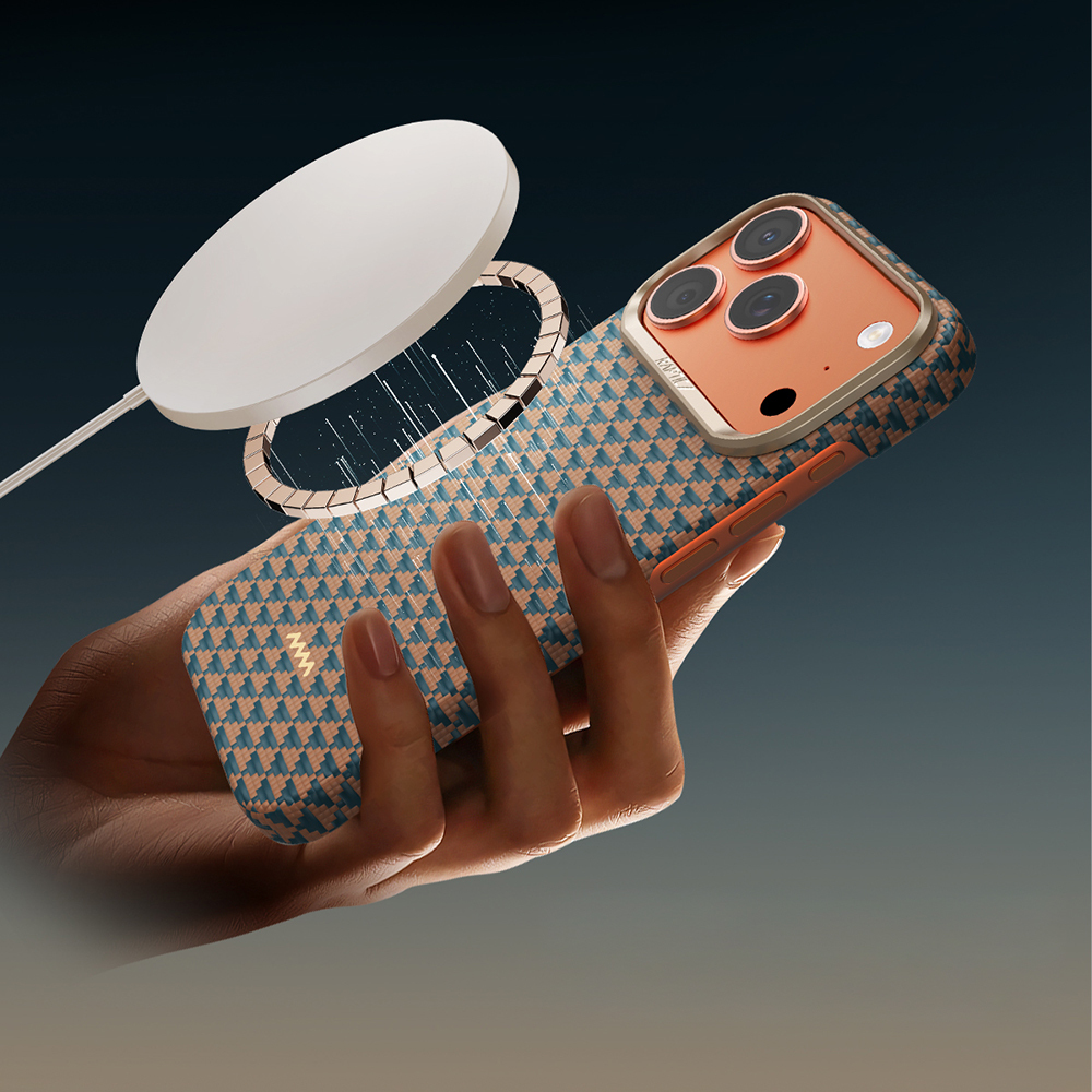 Apple iPhone 17 Pro Uyumlu Kılıf M-safe Şarj Özellikli Raptic Aramid Skin Origin Serisi Kapak - 33