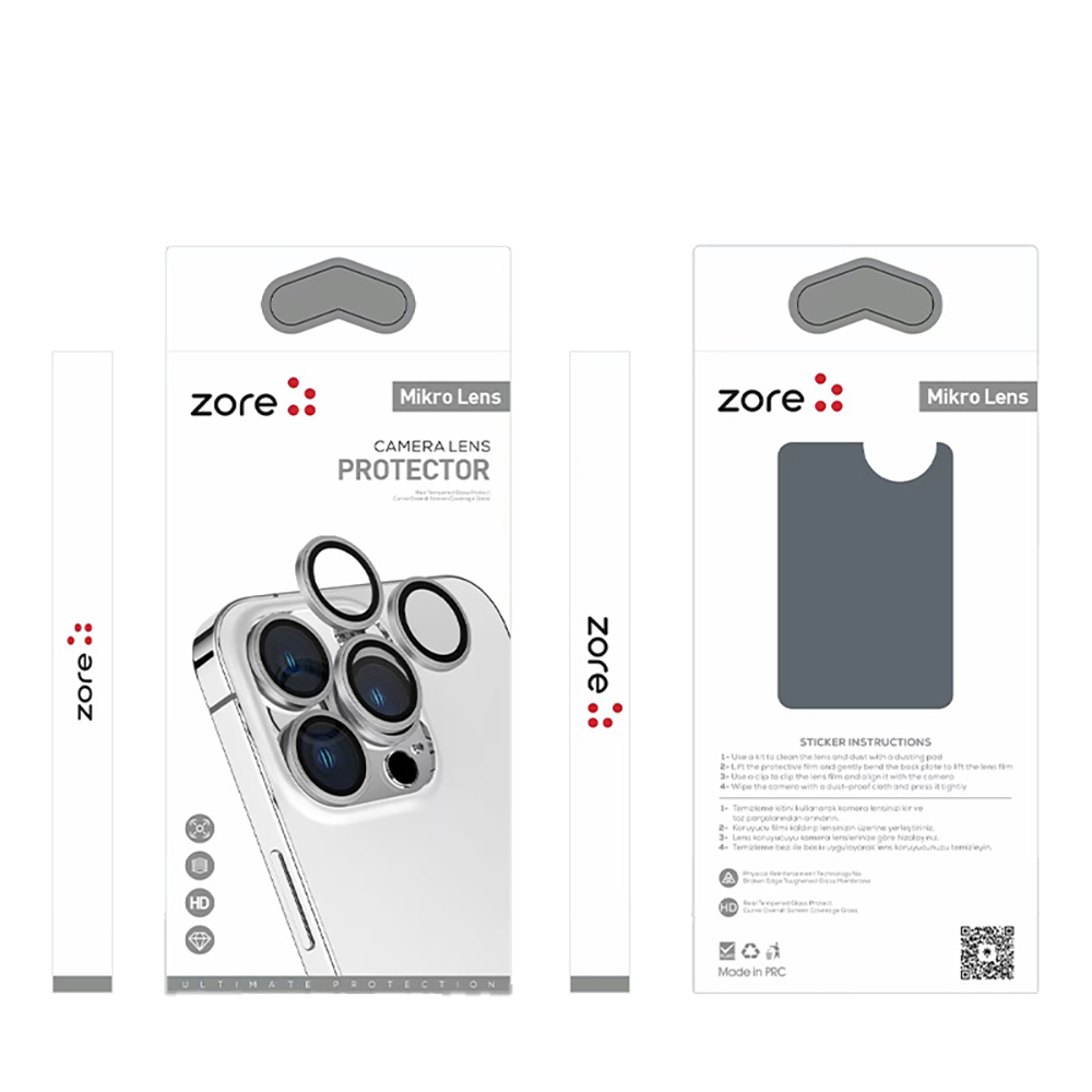 Apple iPhone 13 Uyumlu Zore Mikro Kamera Lens Koruyucu - 11