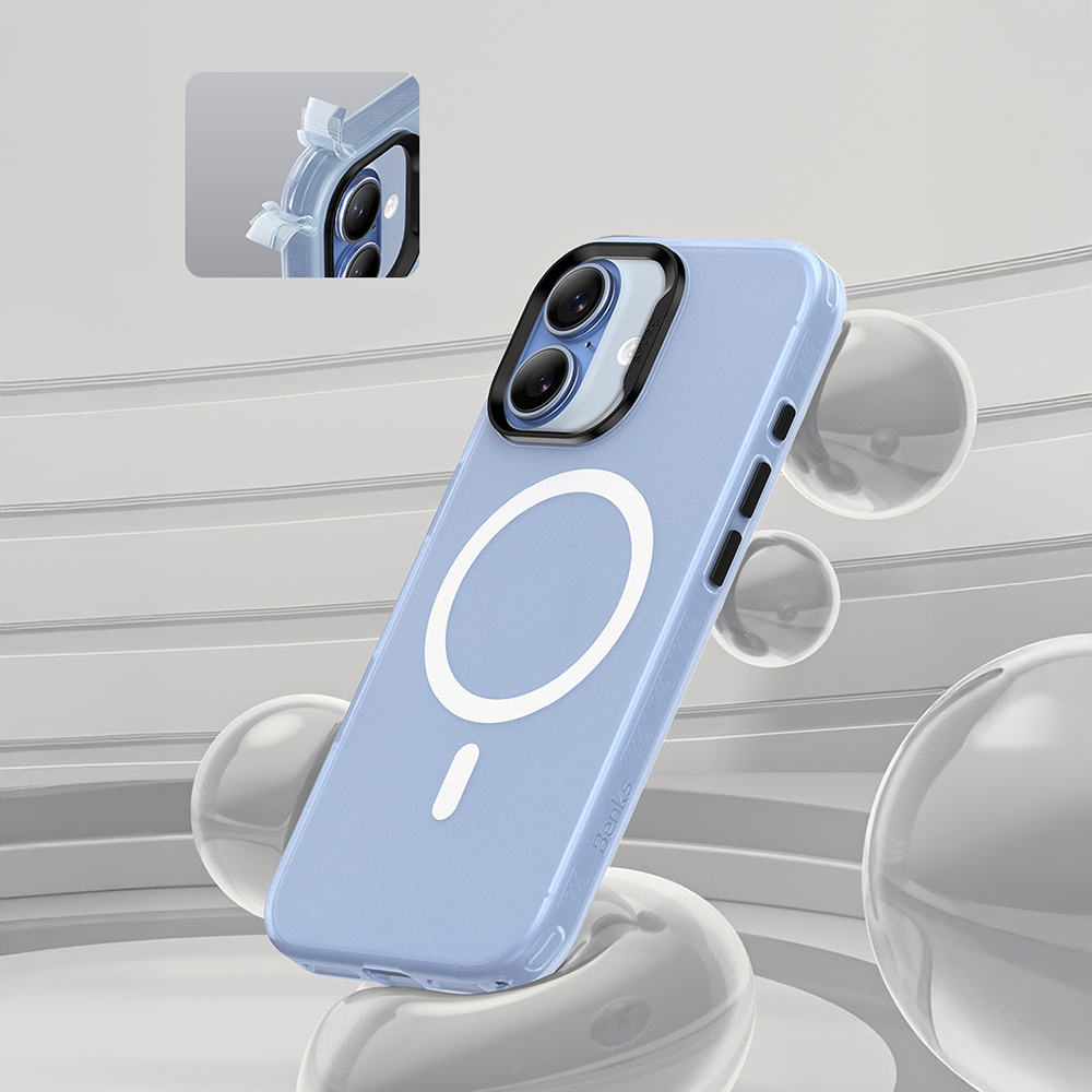 Apple iPhone 17 Uyumlu Kılıf M-safe Şarj Özellikli Benks Lucid Armor Kapak - 9