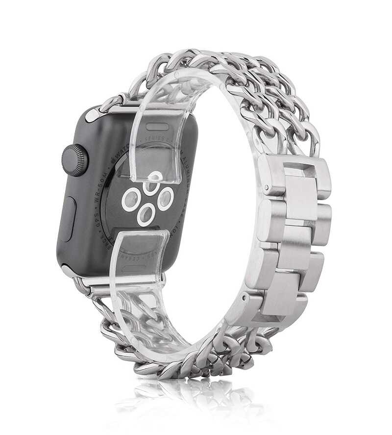 ​​​Apple Watch 38mm Uyumlu Cowboy Metal Kordon - 4