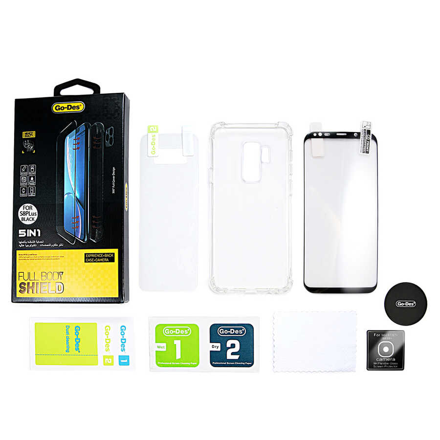 Samsung Galaxy S8 Plus Uyumlu Go Des 5 in 1 Full Body Shield - 3