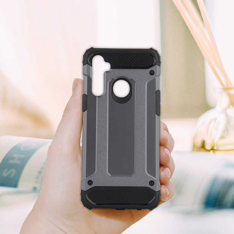 Realme 6İ Uyumlu Kılıf Zore Crash Silikon Kapak - 4