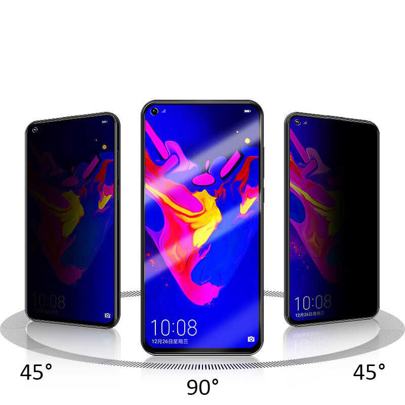 Oppo A92 Uyumlu Zore New 5D Privacy Temperli Ekran Koruyucu - 1